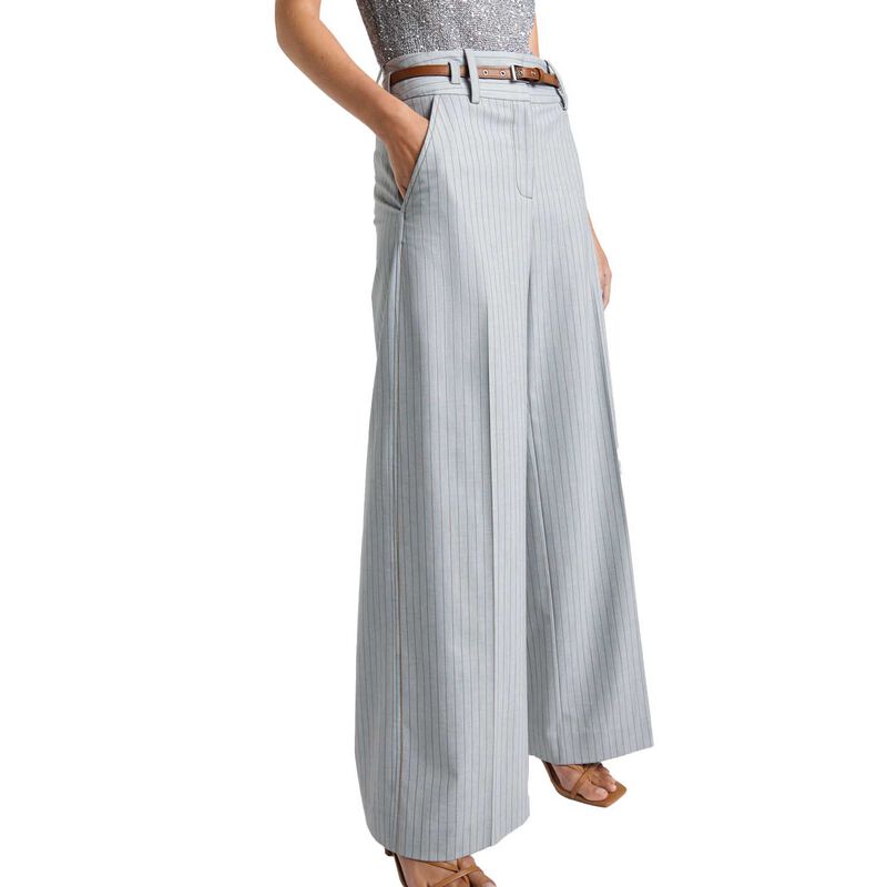 Cue European Wool Pinstripe Pant image number 0